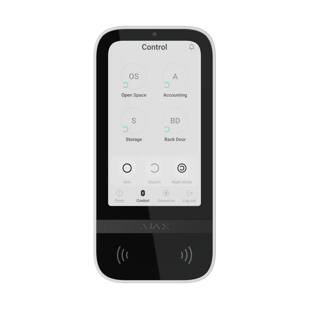 Ajax KeyPad TouchScreen Jeweller wit